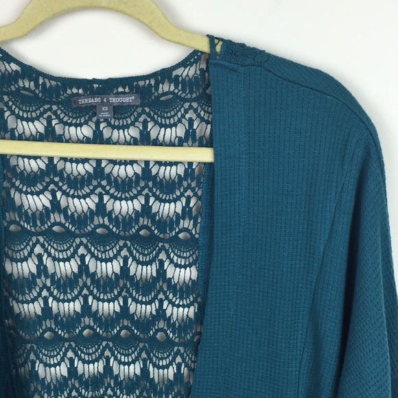 Threads 4 Thought - Tula Lace Detail Back Cardigan - Picture 2 of 8